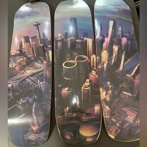 Foo Fighters Sonic Highways Skateboard Deck Trio